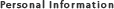 Personal information